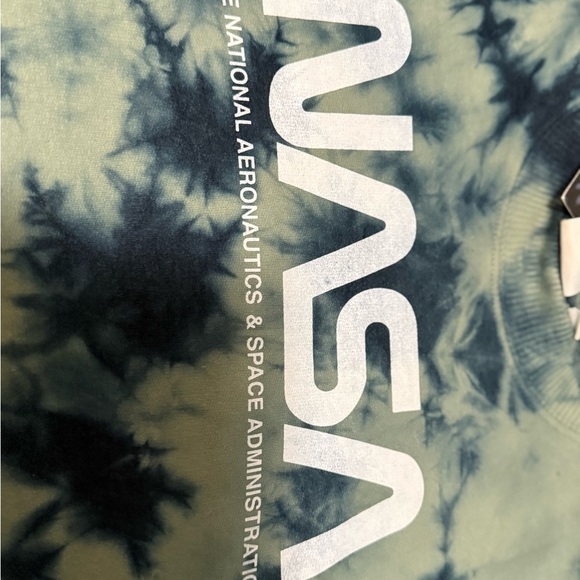 Mighty Fine Green and Black Tie-Dye NASA Sweater - Picture 3 of 6